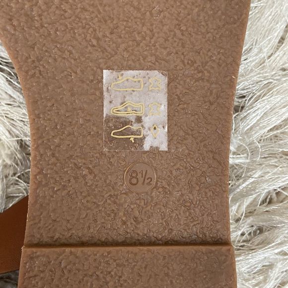 Madewell Broadwalk Brown Leather Ankle Strap Sandals size 8.5 - Picture 10 of 11